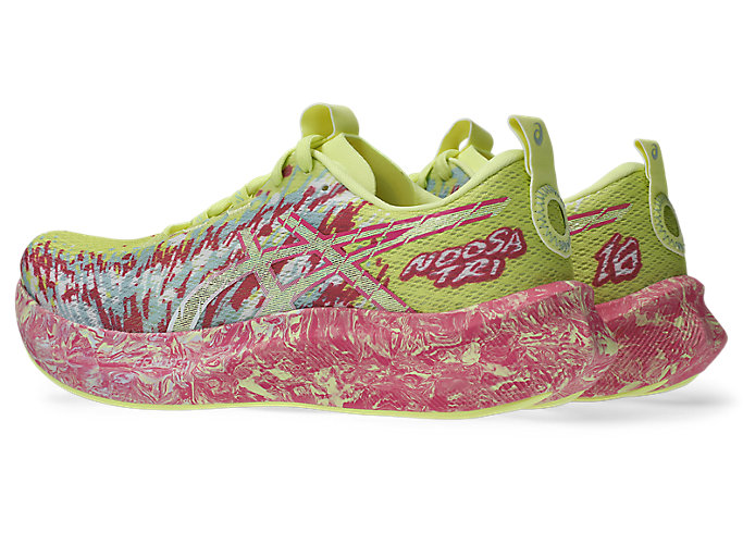 Asics Women`s NOOSA TRI 16 Running Shoes in Lucid Yellow/Bright Rose