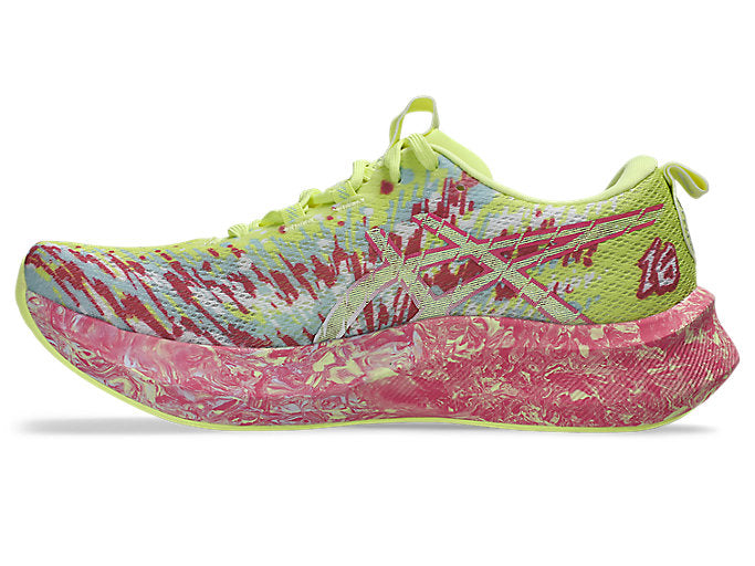 Asics Women`s NOOSA TRI 16 Running Shoes in Lucid Yellow/Bright Rose