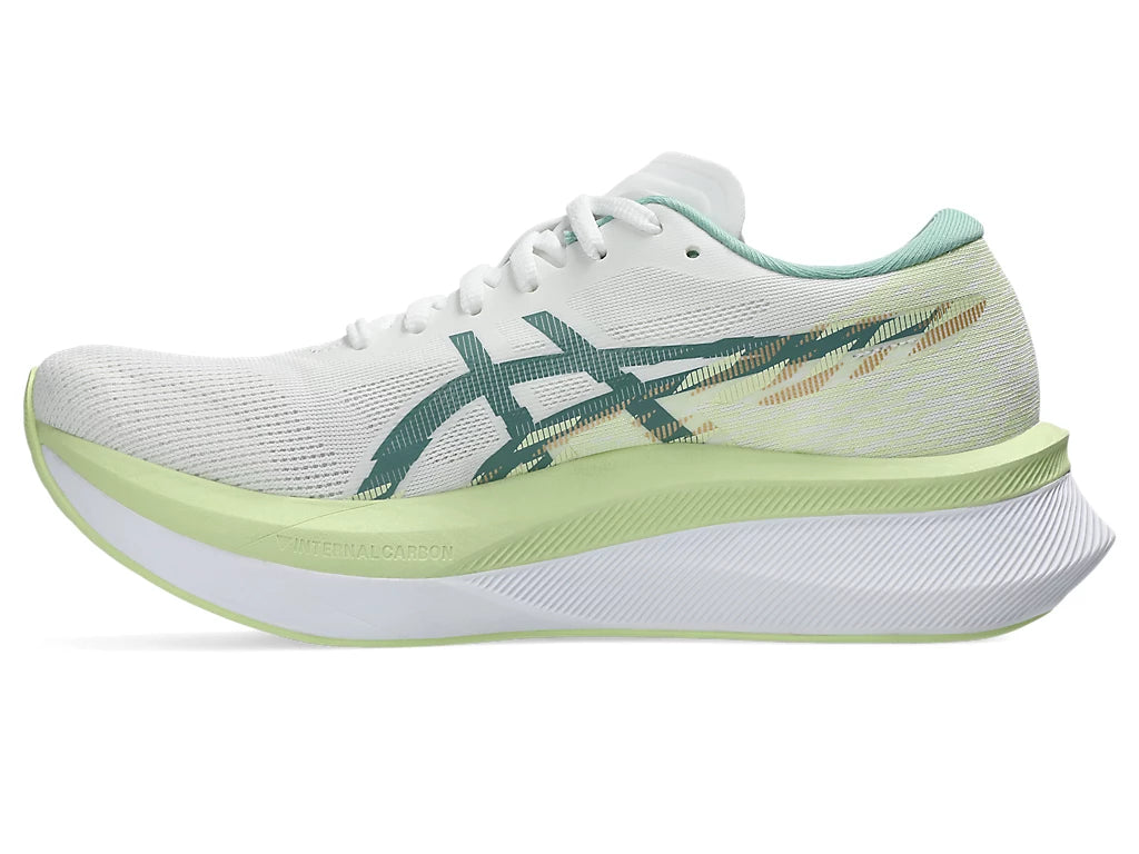 Asics Women's MAGIC SPEED 4 Running Shoes in White/Celadon