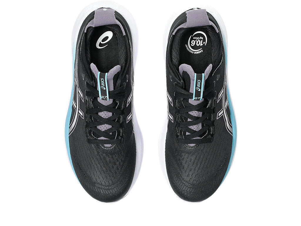 Asics Women's GEL-NIMBUS 27 Running Shoes in Black/Dusk Violet