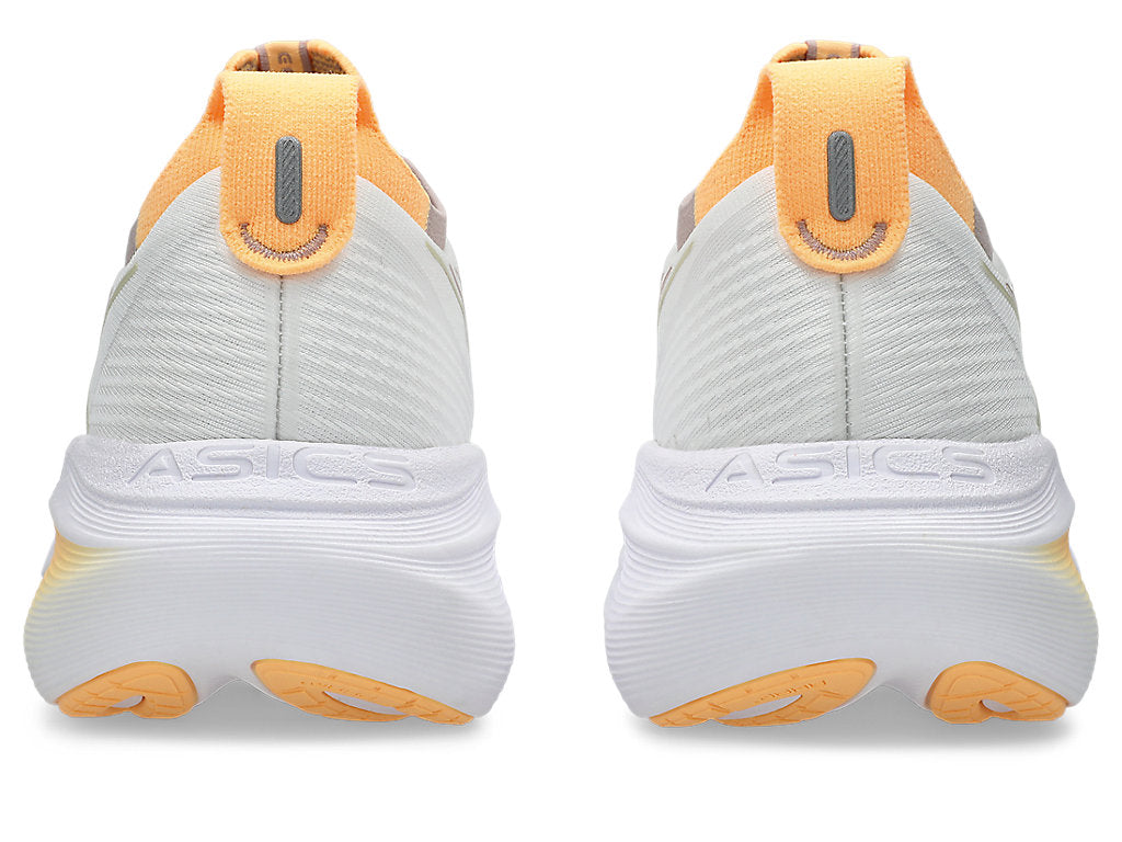 Asics Women's GEL-NIMBUS 27 Running Shoes in White/Fawn