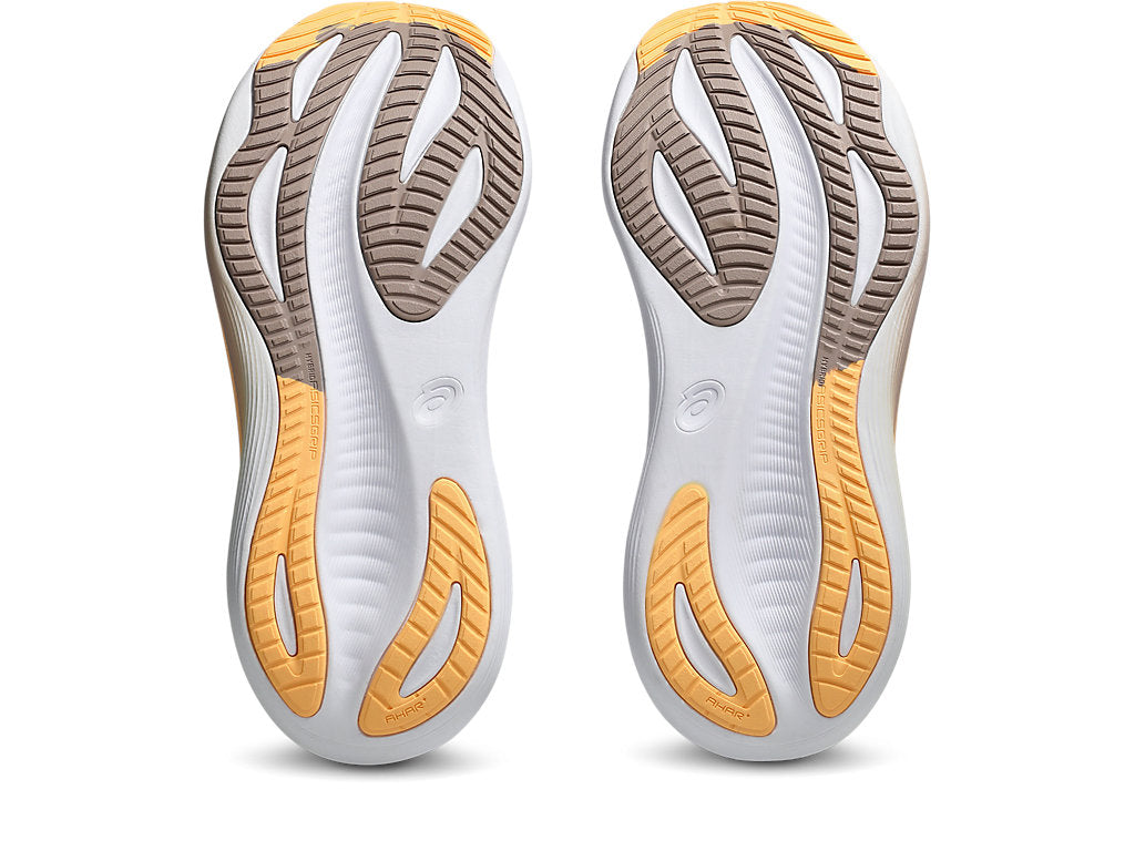 Asics Women's GEL-NIMBUS 27 Running Shoes in White/Fawn