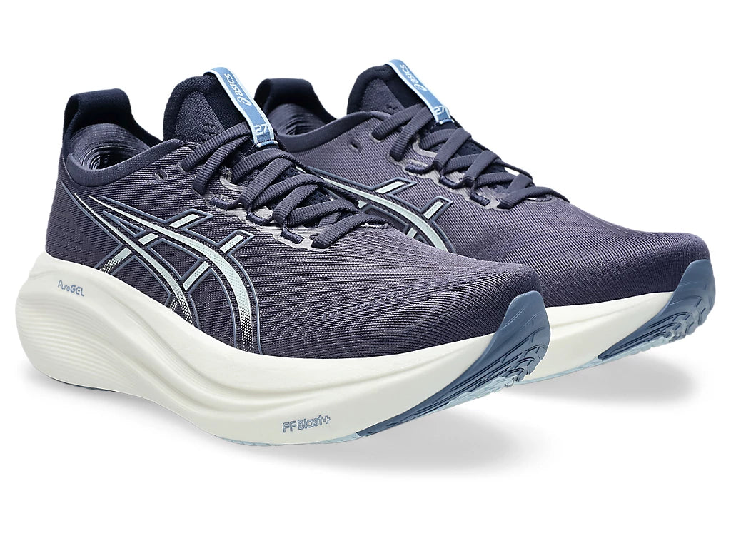 Asics Women's GEL-NIMBUS 27 Running Shoes in Indigo Fog/Cool Grey