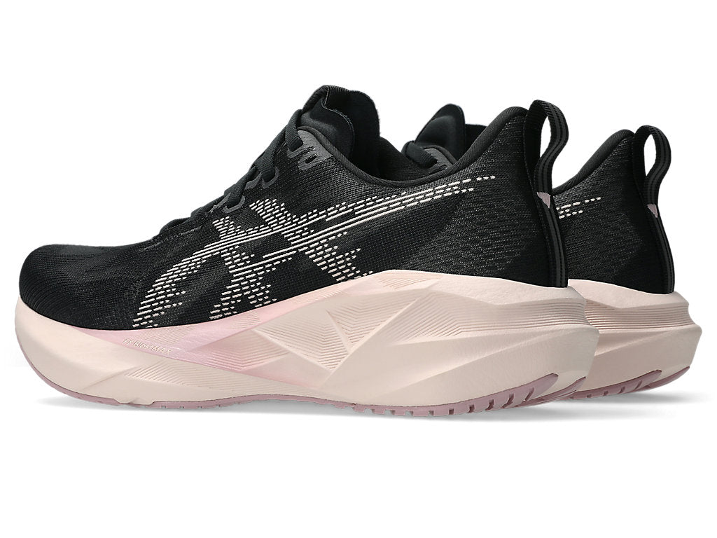 Asics Women's NOVABLAST 5 Running Shoes in Black/Pearl Pink