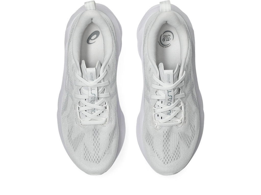 Asics Women's NOVABLAST 5 Running Shoes in White/Piedmont Grey