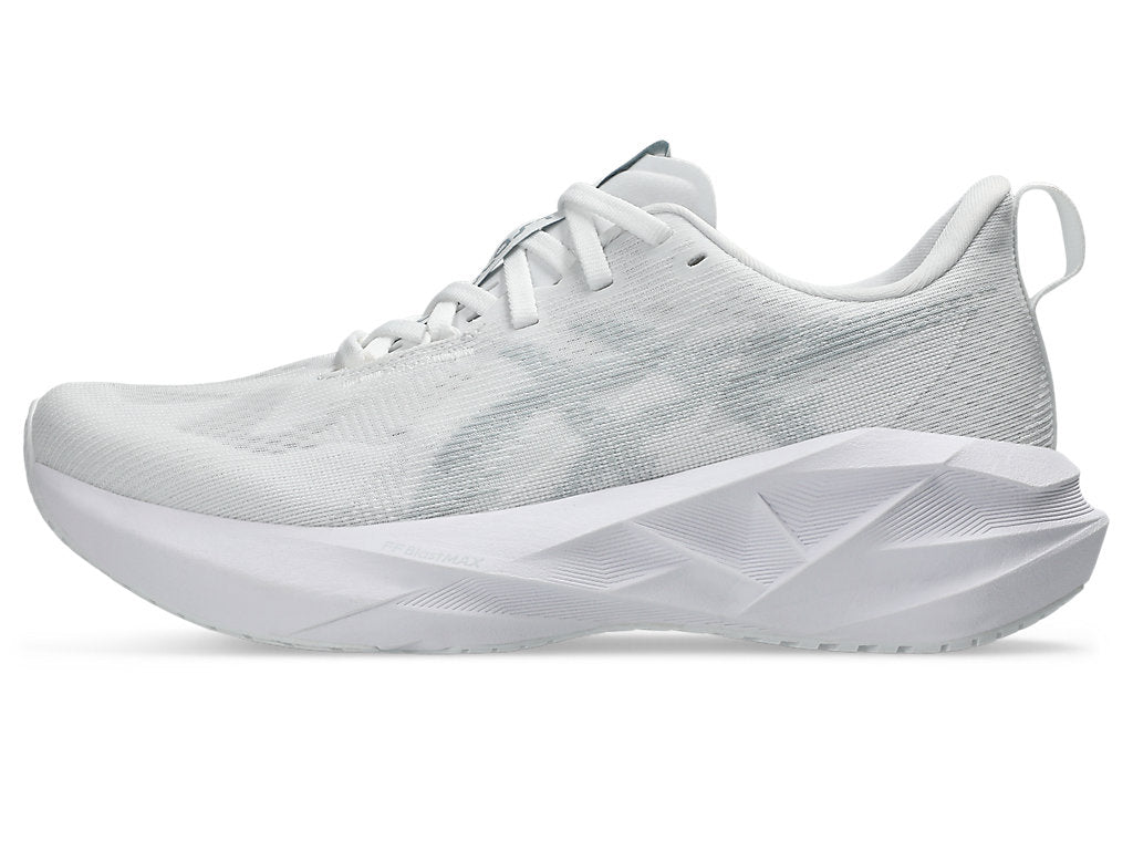 Asics Women's NOVABLAST 5 Running Shoes in White/Piedmont Grey