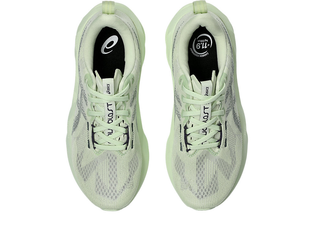 Asics Women's NOVABLAST 5 Running Shoes in Whisper Green/Monument Blue