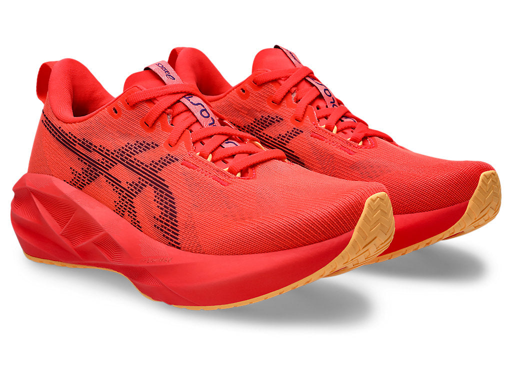 Asics Women's NOVABLAST 5 Running Shoes in Flash Red/Edo Purple