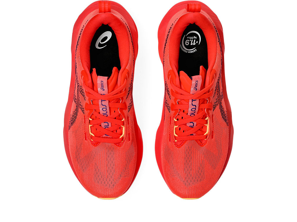 Asics Women's NOVABLAST 5 Running Shoes in Flash Red/Edo Purple