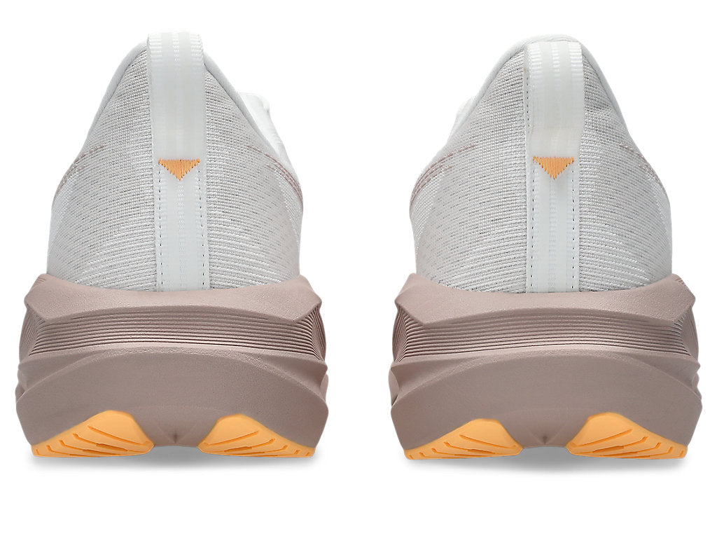 Asics Women's NOVABLAST 5 Wide (D) Running Shoes in White/Fawn