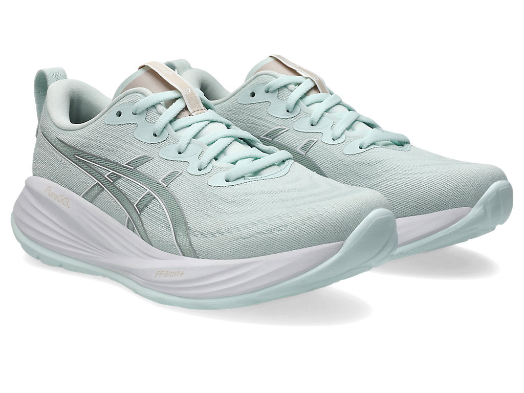 Asics Women's GEL-CUMULUS 27 Running Shoes in Pure Aqua/White