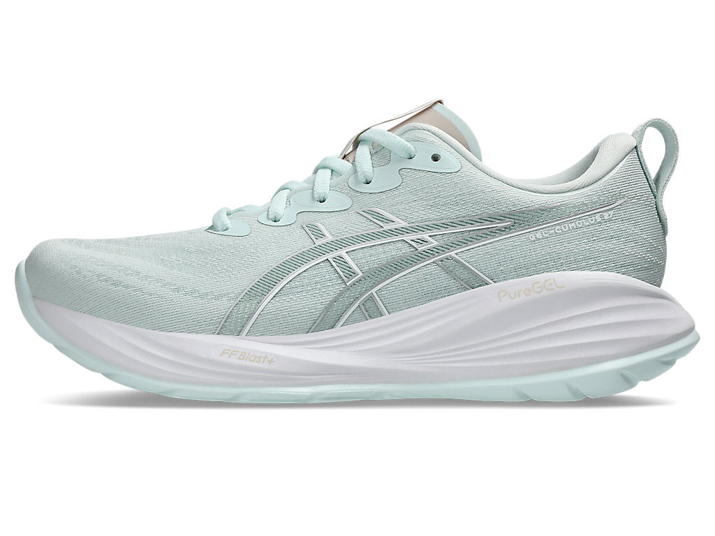 Asics Women's GEL-CUMULUS 27 Running Shoes in Pure Aqua/White