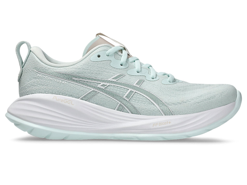 Asics Women's GEL-CUMULUS 27 Running Shoes in Pure Aqua/White