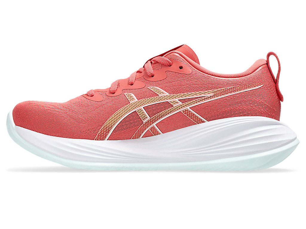 Asics Women's GEL-CUMULUS 27 Running Shoes in Dark Pink Clay/Cream