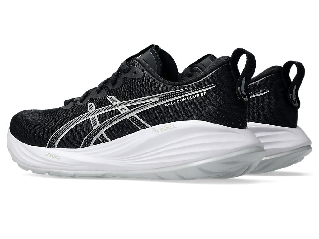 Asics Women's GEL-CUMULUS 27 Wide (D) Running Shoes in Black/Concrete