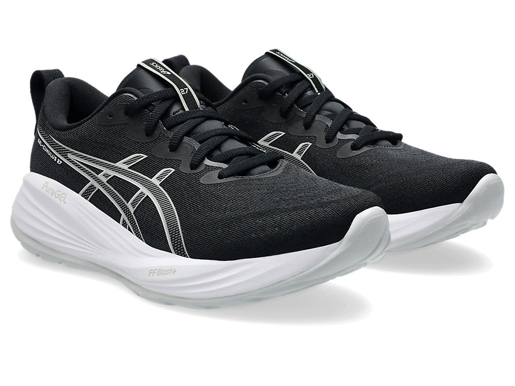 Asics Women's GEL-CUMULUS 27 Wide (D) Running Shoes in Black/Concrete