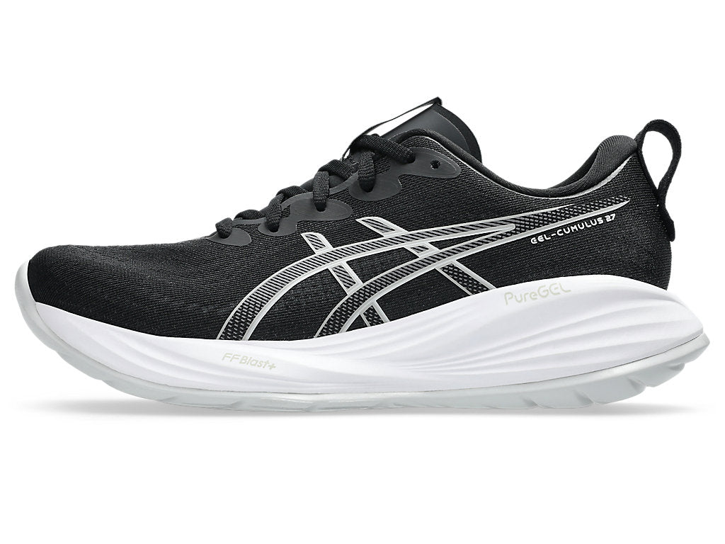 Asics Women's GEL-CUMULUS 27 Wide (D) Running Shoes in Black/Concrete