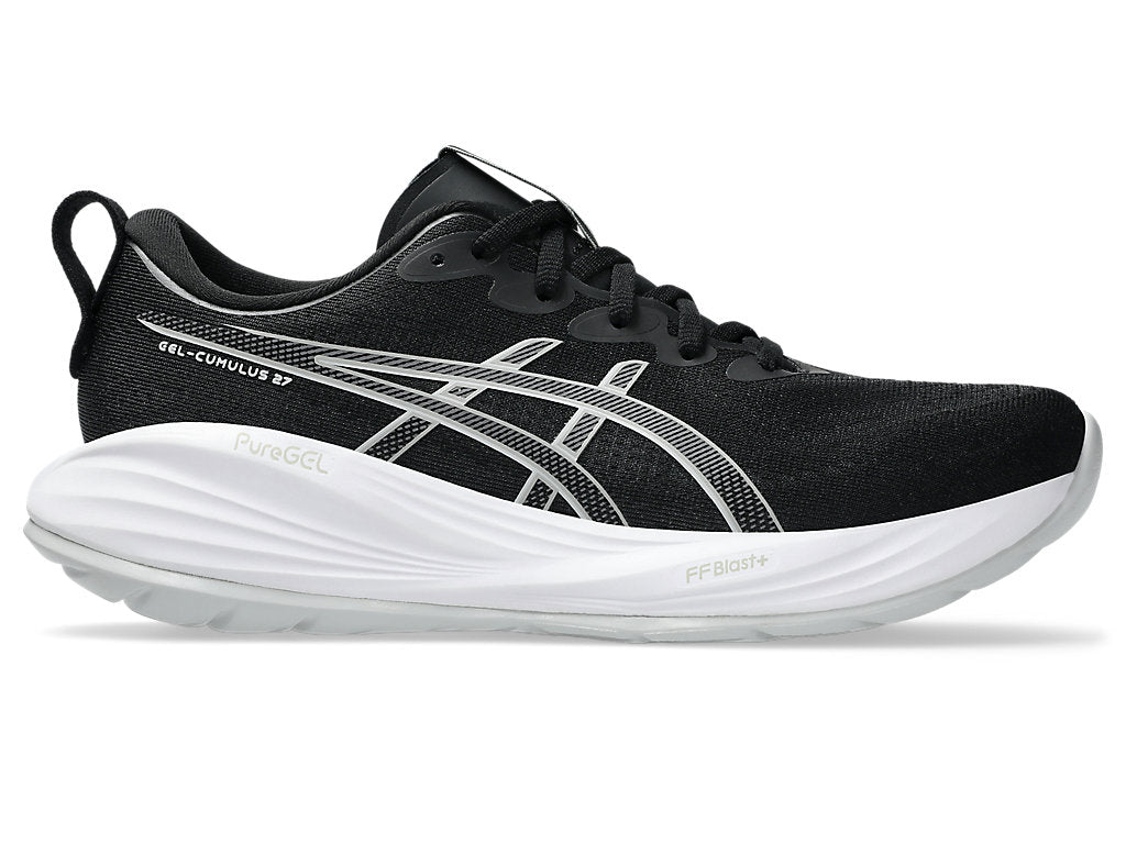 Asics Women's GEL-CUMULUS 27 Wide (D) Running Shoes in Black/Concrete