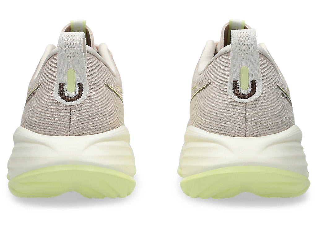 Asics Women's GEL-CUMULUS 27 Wide (D) Running Shoes in Mineral Beige/Huddle Yellow