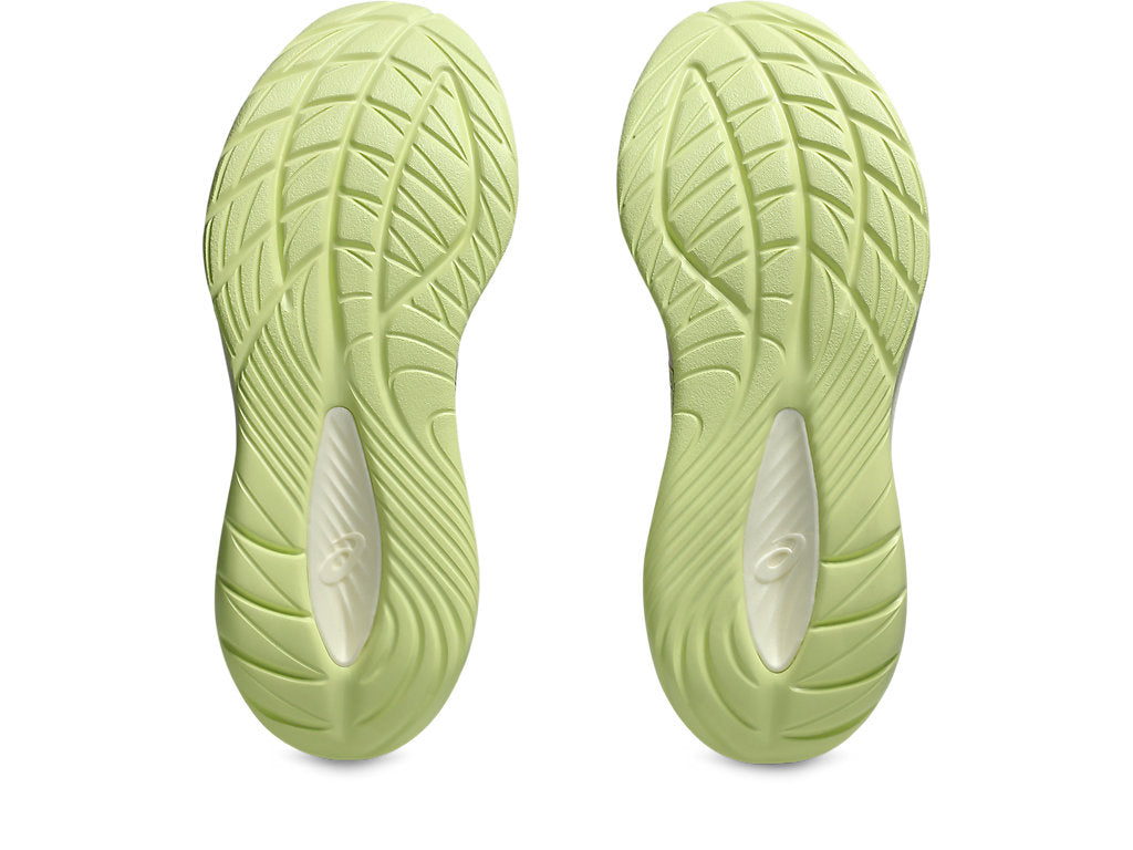 Asics Women's GEL-CUMULUS 27 Wide (D) Running Shoes in Mineral Beige/Huddle Yellow