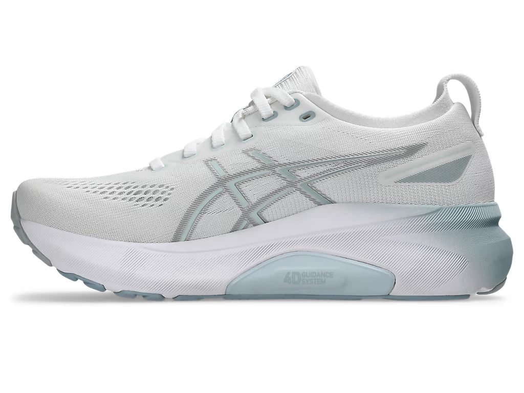 Asics Women's GEL-KAYANO 31 Running Shoes in White/Dolphin Grey