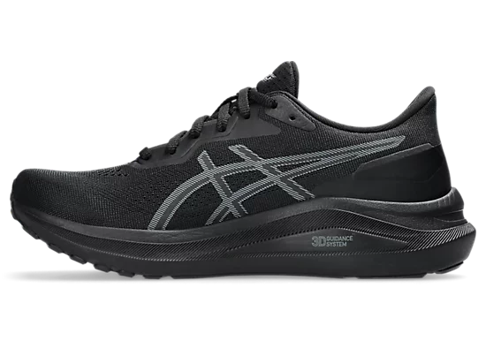 Asics Women's Gt-1000 13 Wide (D) Running Shoes in Black/Steel Grey