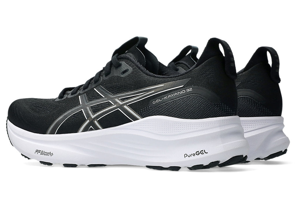 Asics Women's GEL-KAYANO 32 Narrow (2A) Running Shoes in Black/White