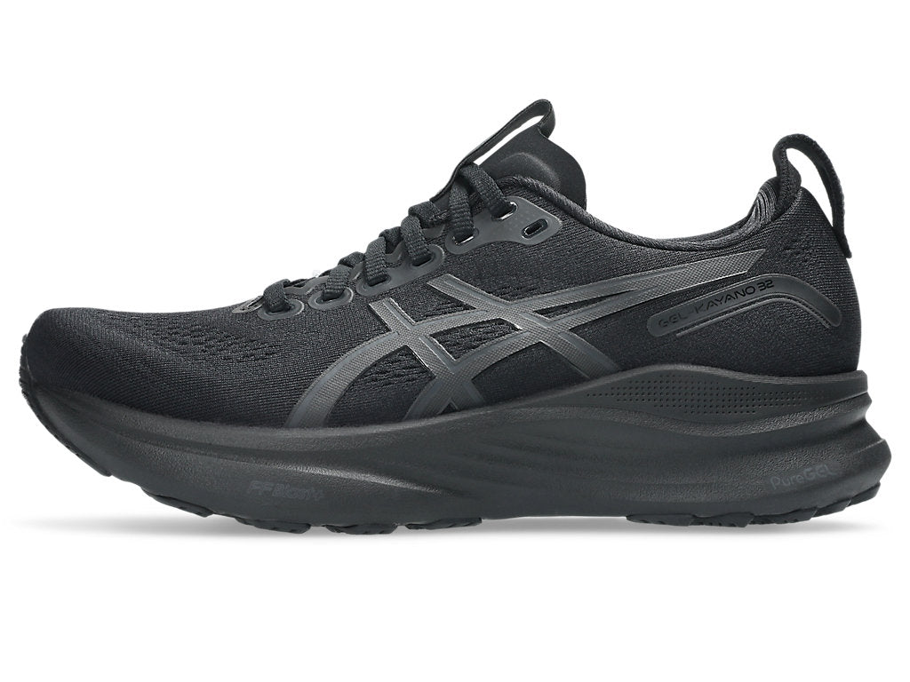 Asics Women's GEL-KAYANO 32 Running Shoes in Black/Graphite Grey