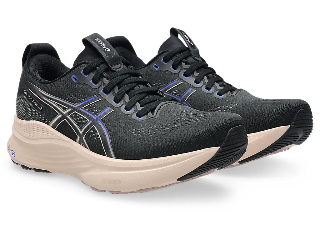 Asics Women's GEL-KAYANO 32 Running Shoes in Black/Pearl Pink