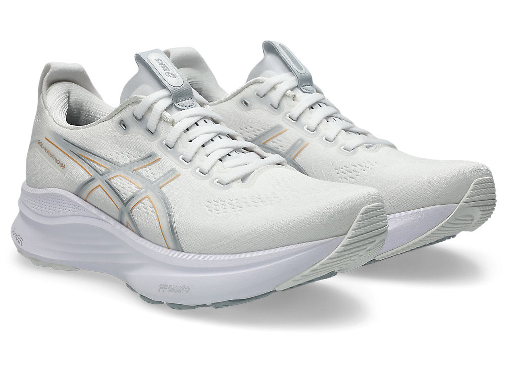 Asics Women's GEL-KAYANO 32 Running Shoes in White/Champagne