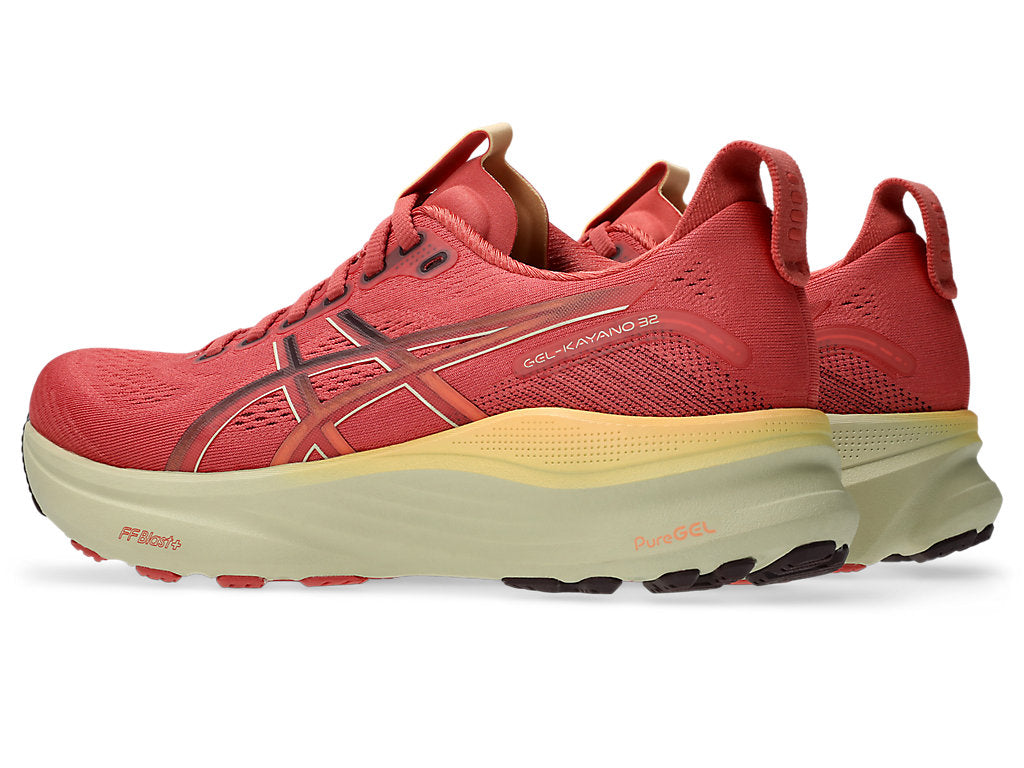 Asics Women's GEL-KAYANO 32 Running Shoes in Dark Pink Clay/Dark Currant
