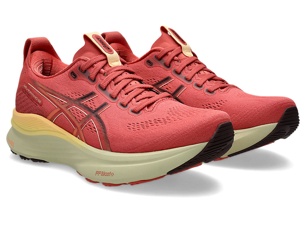 Asics Women's GEL-KAYANO 32 Running Shoes in Dark Pink Clay/Dark Currant