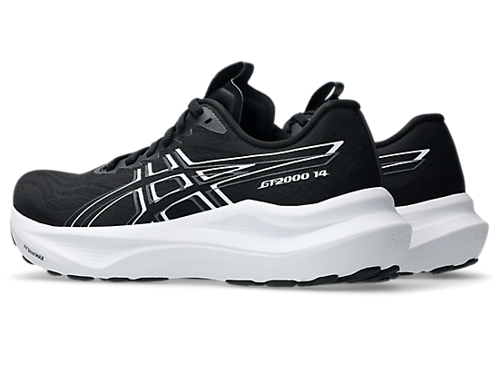 Asics Women's GT-2000 14 Wide (D) Running Shoes in Black/White