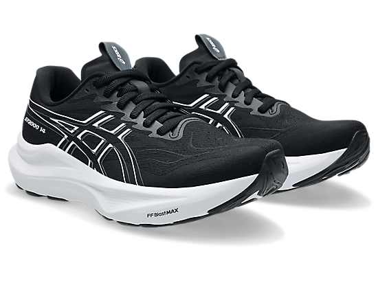 Asics Women's GT-2000 14 Wide (D) Running Shoes in Black/White