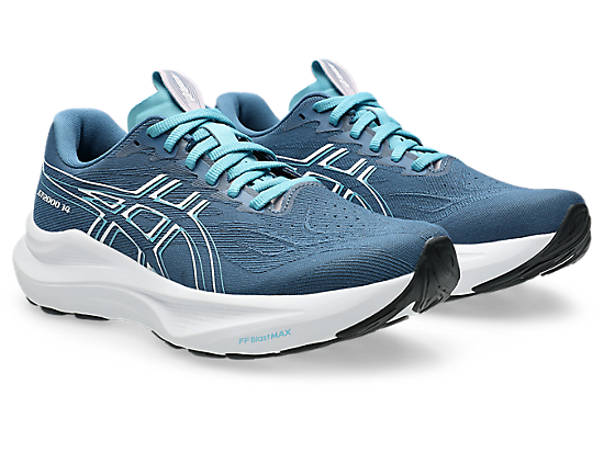Asics Women's GT-2000 14 Running Shoes in Winter Sea/White