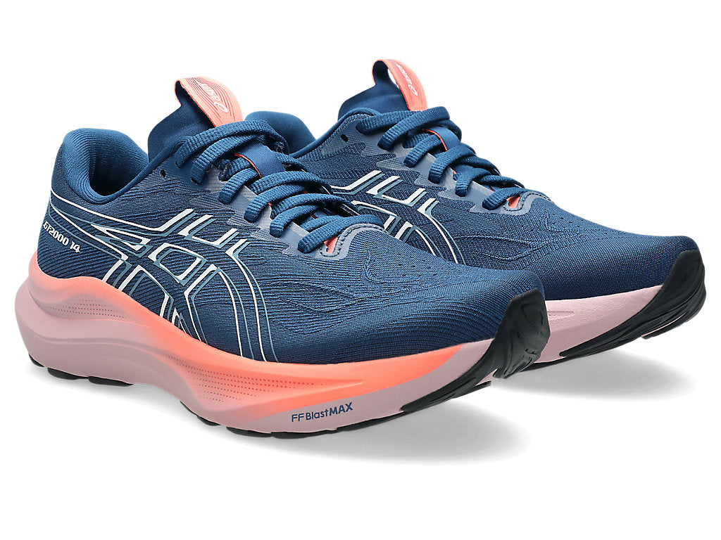 Asics Women's GT-2000 14 Running Shoes in Twilight Blue/White