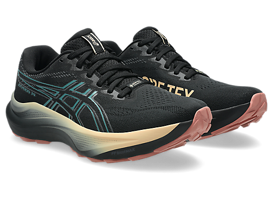 Asics Women's GT-2000 14 GTX Running Shoes in Black/Misty Pine