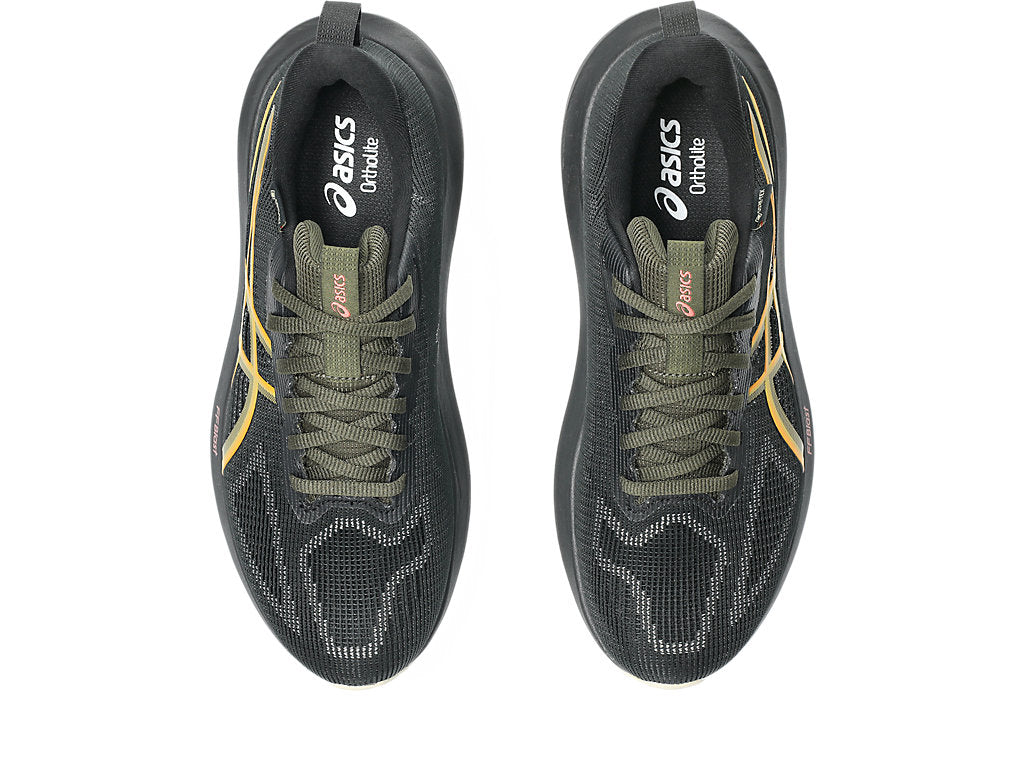 Asics Women's GT-1000 14 GTX Running Shoes in Black/Sandstorm