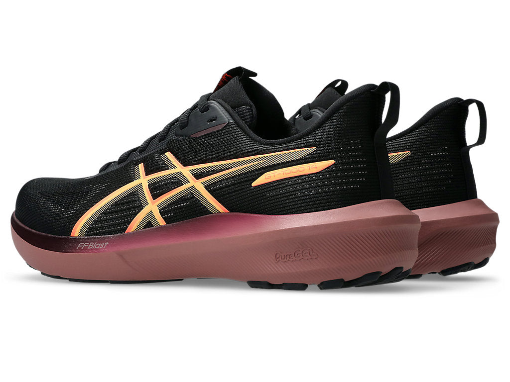 Asics Women's GT-1000 14 Running Shoes in Black/Vivid Coral