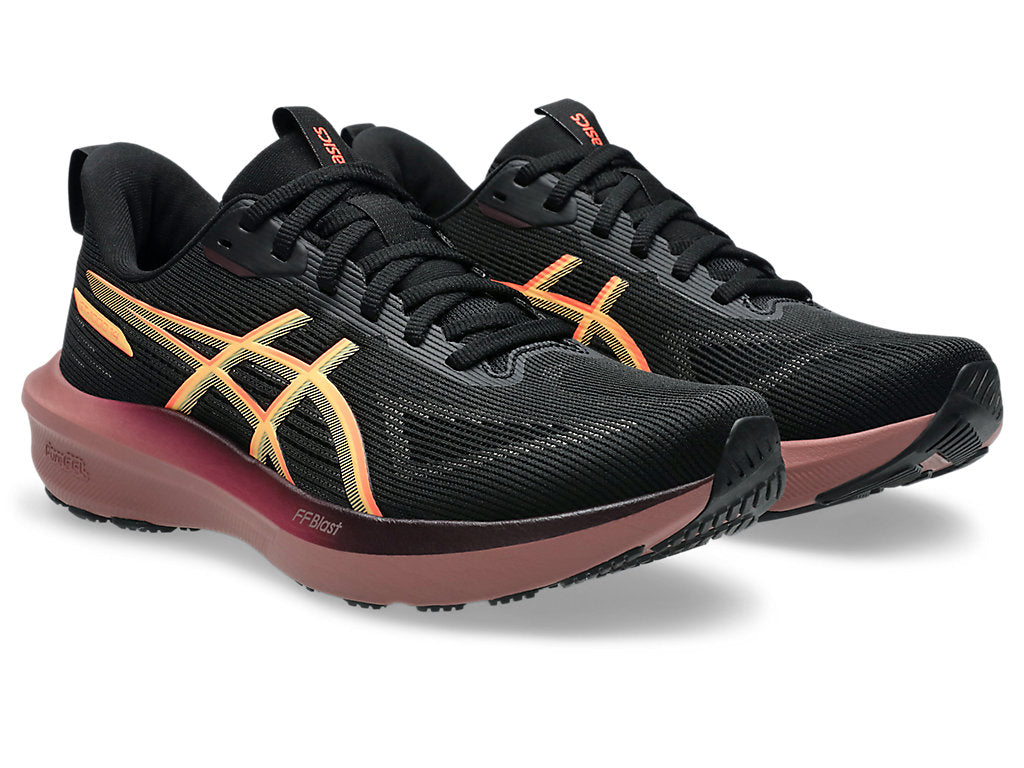 Asics Women's GT-1000 14 Running Shoes in Black/Vivid Coral