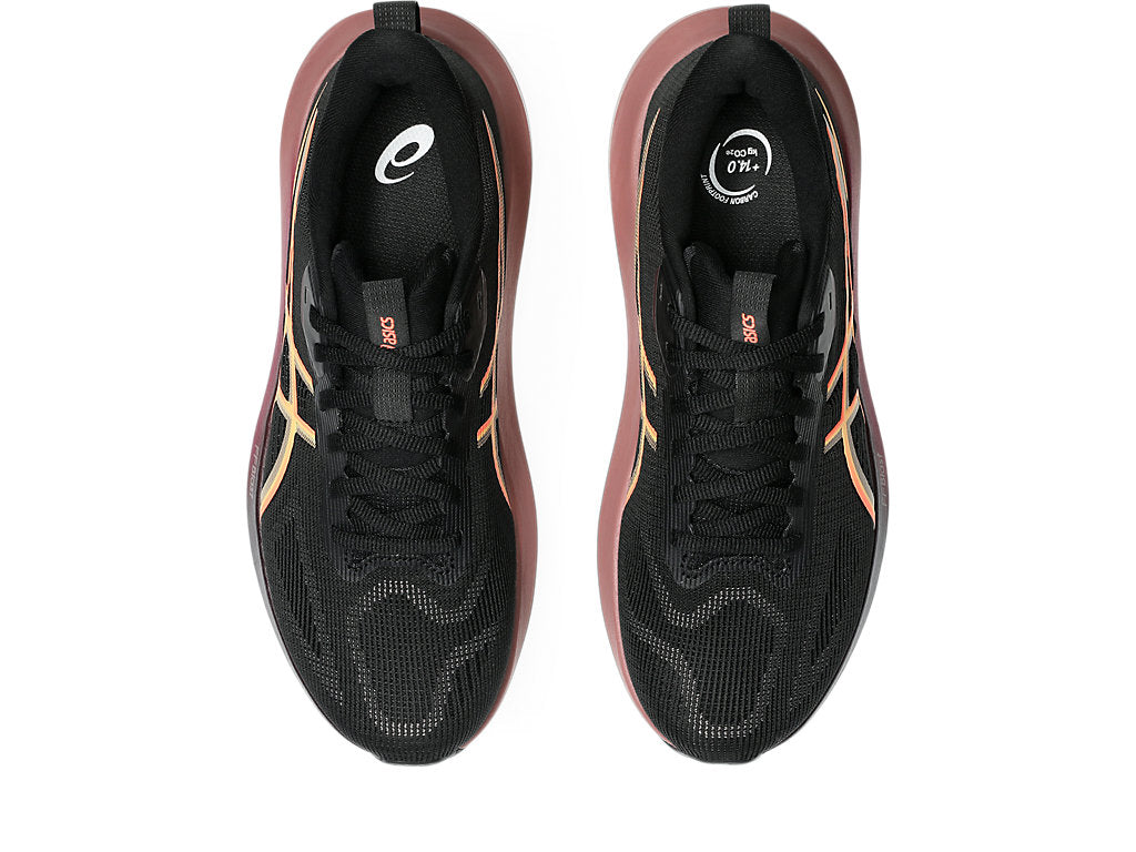 Asics Women's GT-1000 14 Running Shoes in Black/Vivid Coral