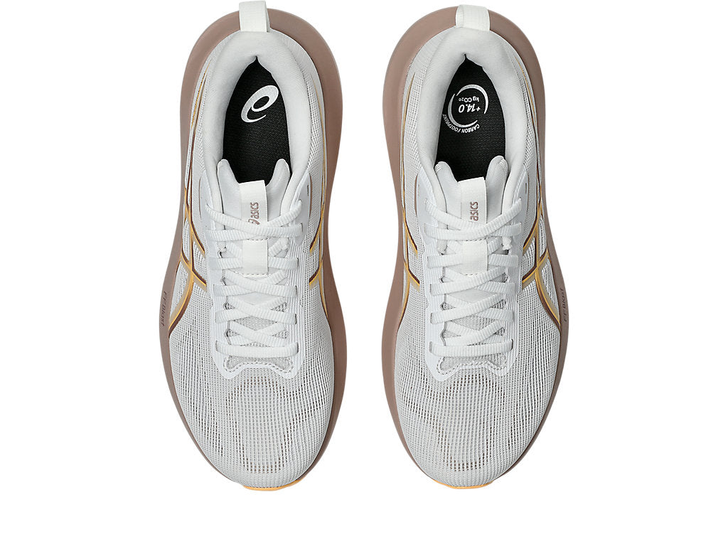 Asics Women's GT-1000 14 Running Shoes in White/Rubble Red