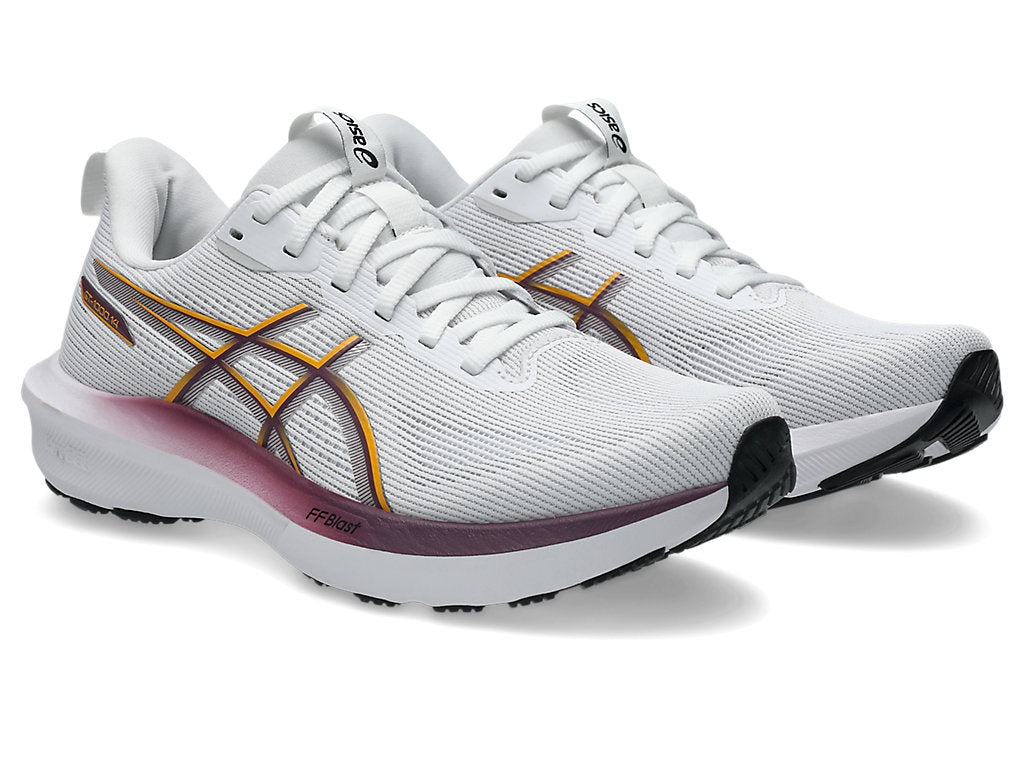 Asics Women's GT-1000 14 Running Shoes in White/Yamabuki