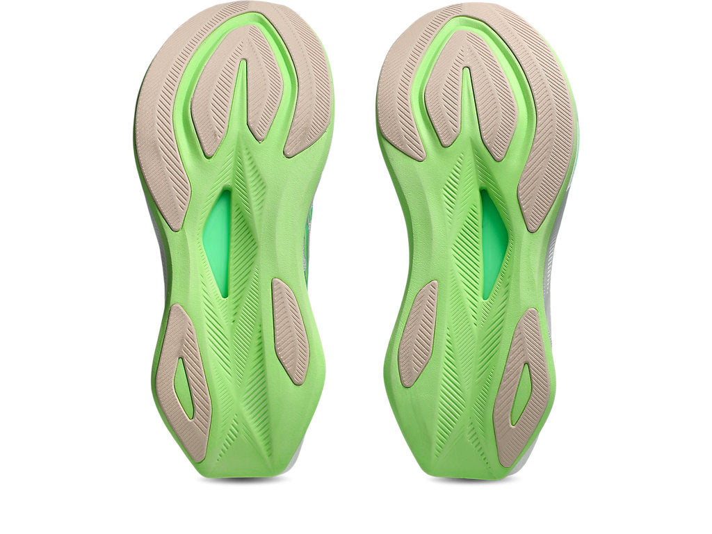 Asics Women's SONICBLAST Running Shoes in White/Vital Green