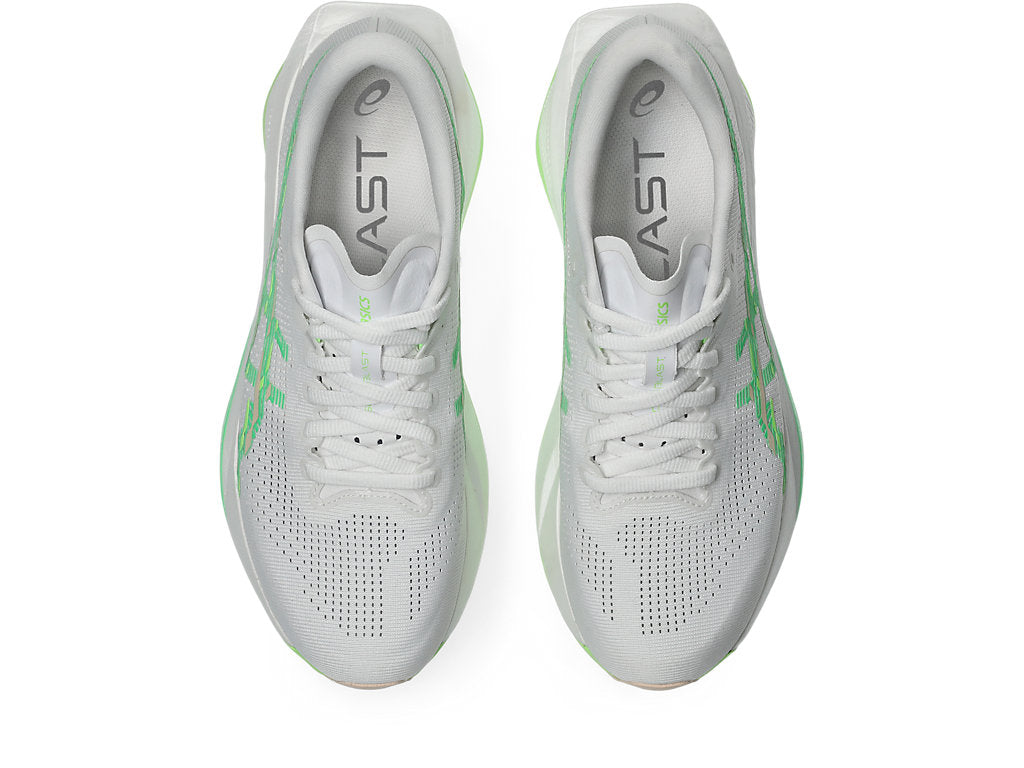 Asics Women's SONICBLAST Running Shoes in White/Vital Green