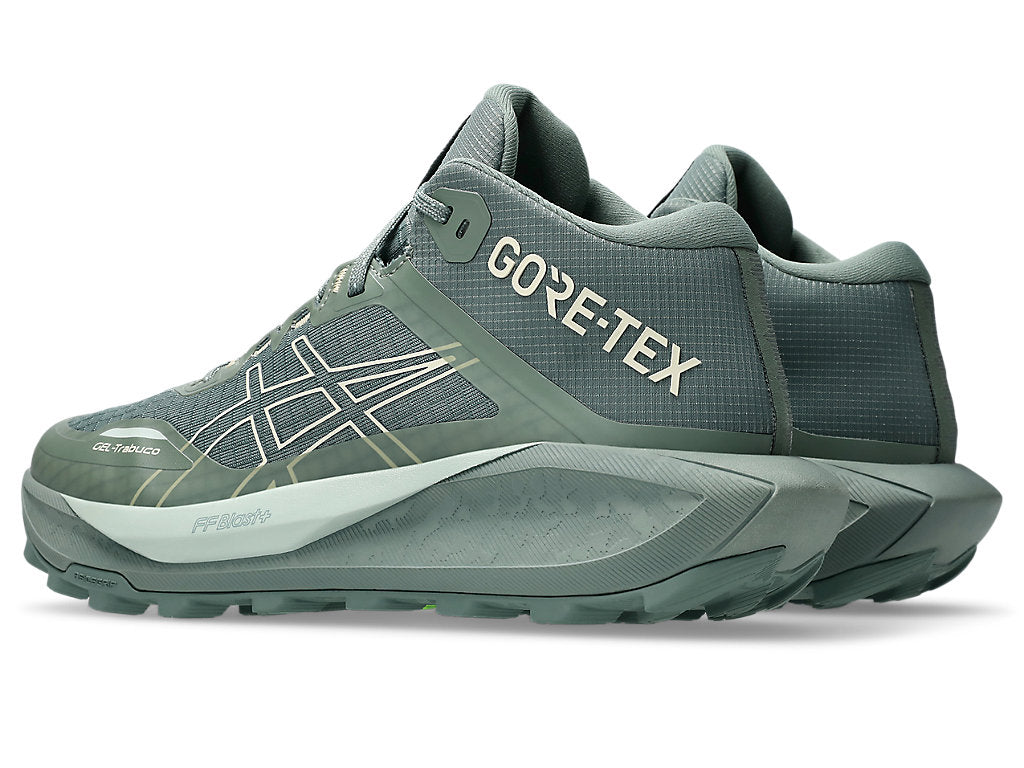 Asics Women's GEL-Trabuco MT GTX Running Shoes in Monument Blue/Vanilla
