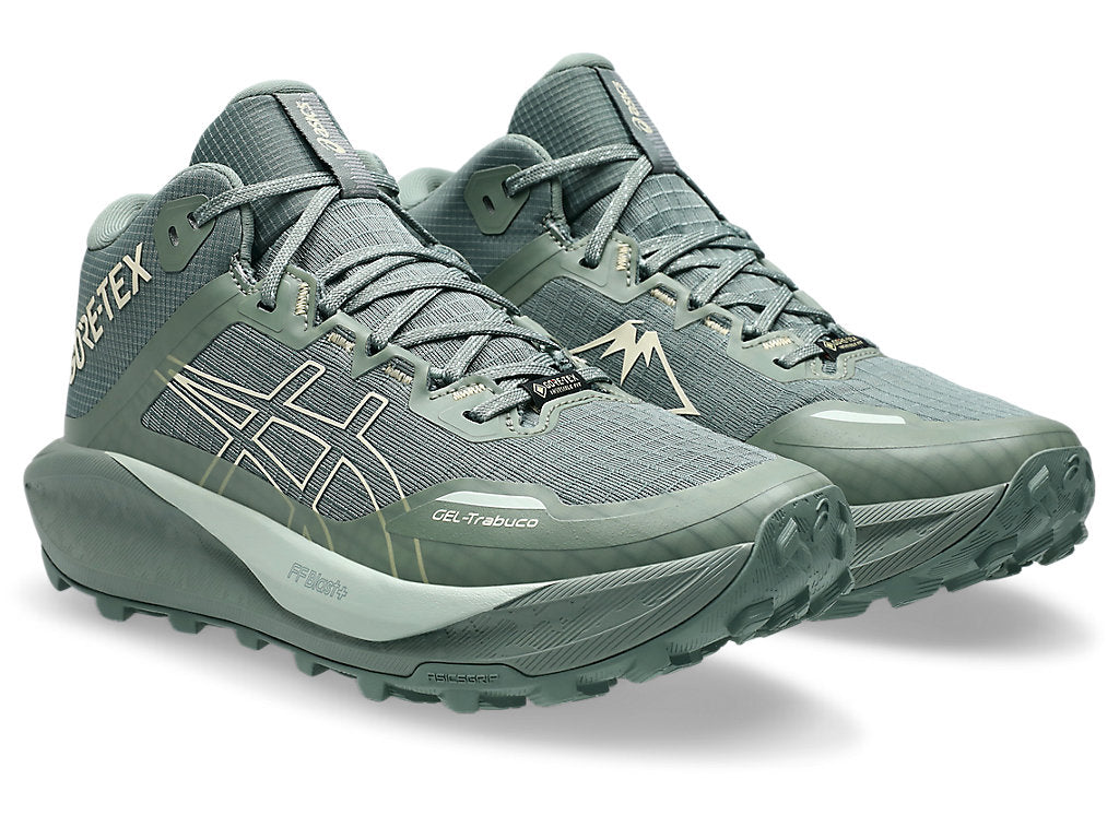 Asics Women's GEL-Trabuco MT GTX Running Shoes in Monument Blue/Vanilla