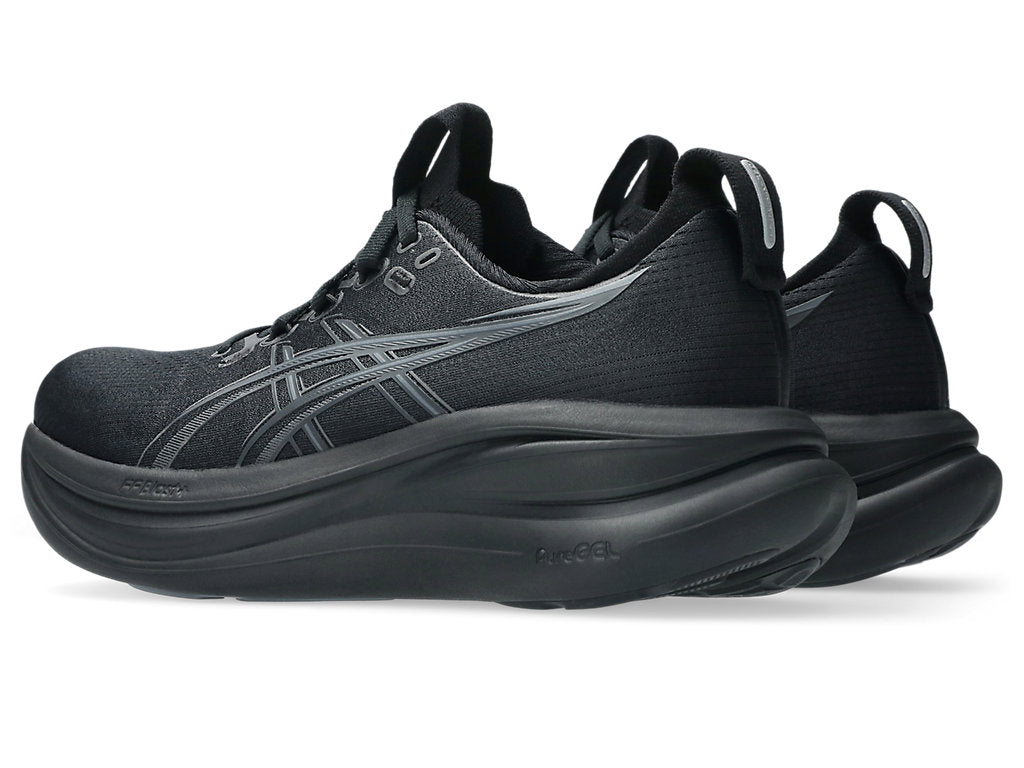 Asics Women's GEL-NIMBUS 28 Running Shoes in Black/Graphite Grey