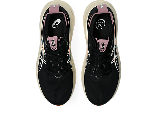 Asics Women's GEL-NIMBUS 28 Running Shoes in Black/Taro Purple