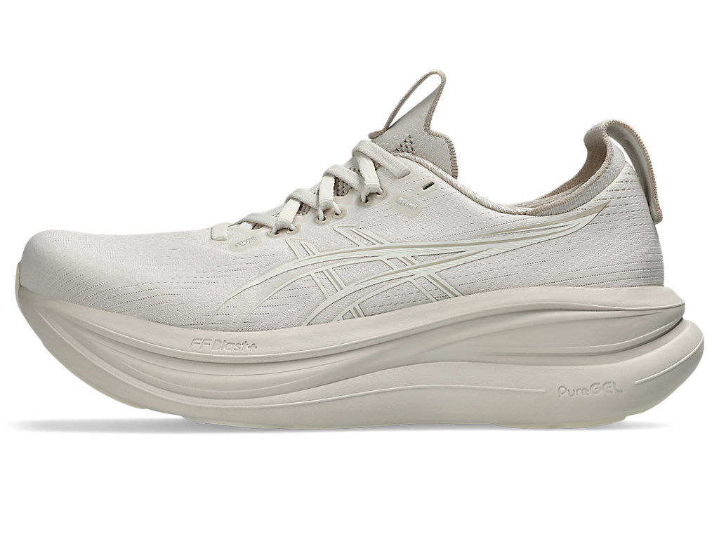 Asics Women's GEL-NIMBUS 28 Running Shoes in Soft Oat/Cream